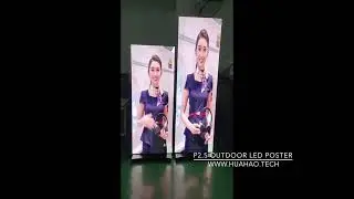 Poster LED Display || Outdoor || Freestanding with wheels || Back tilt including || Two Sizes