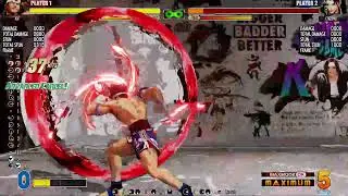 KOFXV JOE COMBO TOD. Patch 2.30 1049 damage.