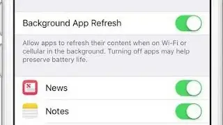 Enable or Disable background app refresh in iphone