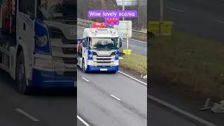 Wow! Stunning Scania Truck in the UK | Power and Elegance on the Road | 🚚🔥| #truckspotting