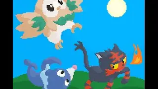 Pokemon speedart: Pokemon Sun/Moon starters