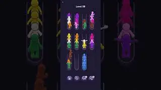 56-65 Level Crowd sort color puzzle game 2025