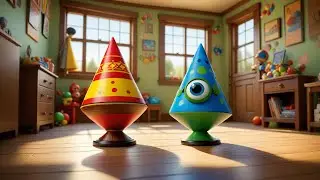 Eight Spinning Tops Spin in Sync | Fun Toy Song for Kids | Counting Nursery Rhyme