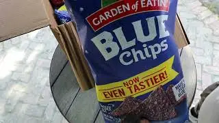 Unboxing Garden of Eatin&rsquo; Blue Corn Tortilla Chips 🌽 | Organic Hearty Crunch Snack