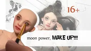 BJD DOLL face up! Роспись авторской шарнирной куклы.
