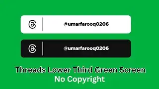 Free Threads Lower Third || Green Screen Lower Third No Copyrights
