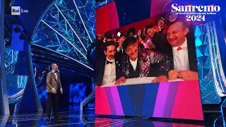Sanremo 2024 - Il saluto di Fiorello dall'Aristonello