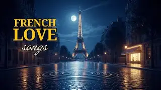 French Love Songs | Midnight in Paris ✨ Calm Romantic Night Ambience