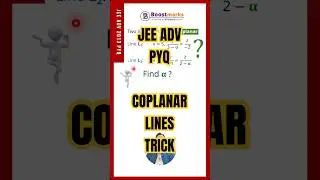 JEE ADV PYQ | Самый быстрый способ найти копланарные линии! #jeeadvanced #jeemains