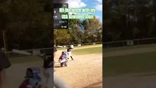 USA Rawlings ICON Double off the Fence &ndash; Youth Baseball Tournament Highlight