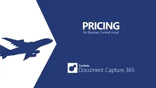 Continia Document Capture for Business Central Cloud - pricing overview