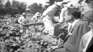New York State Civil Defense Rescue Service School opens in United States HD Stock Footage