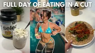 FULL DAY OF EATING IN A CUT | PROTEIN ICE CREAM RECIPE