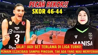 SKOR GILA 46-44❗TAK ADA YANG MAU MENYERAH SAMPAI ADA PEMAIN ECZACIBASI YANG PINGSAN KELELAHAN