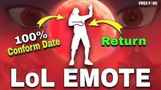 Lol Emote Kab Aayega | Lol Emote Return 2025 | Free Fire New Event | Ff x Naruto Upcoming New Event