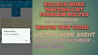 Nielsen More Sign-up - Waiting List Problem Solved 😱😱 - Proof With Live Account Create
