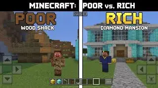 $1 HOUSE vs. $1,000,000 HOUSE in Minecraft! (Poor vs Rich)