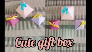 Cute gift box|Easy paper box|New year gift idea|Easy gift box|Paper craft|DIY gift box