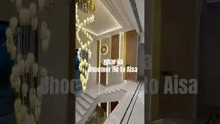 ￼ Beautiful stair design with chandelier#chandelier #staircase #homedesign #interiormaster