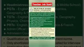 DPS VACANCY 2022 | DELHI PUBLIC SCHOOL VACANCY 2022 | DELHI PUBLIC SCHOOL RECRUITMENT 2022 #shorts