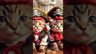 Pirate Cats Cute looks.
