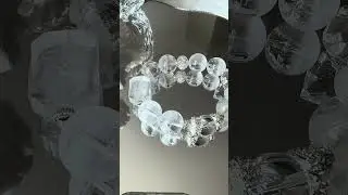 White Phantom Crystal Bracelet Showcase | Pure Energy & Spiritual Clarity ✨