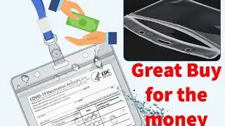 CDC Vaccine Card Protector (GREAT BUY FOR THE MONEY)