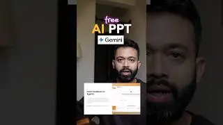 🔥Free AI PPT with Google Gemini within minutes! Generate on mobile too! #aippt #presentation
