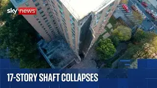 New York City high-rise apartment partially collapses