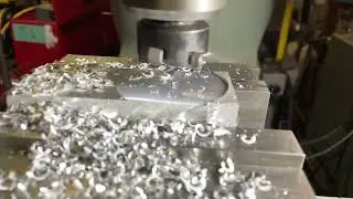 Facing Aluminum Block using Fly-Cutter on Bridgeport Mill