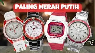 8 Jam Tangan Keren Pria Warna Merah Putih - No 7 Masih Jadi Incaran✊🏼