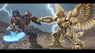 Optimus Prime vs GaoGod – The Ultimate Clash of Mechanical Legends