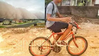 RIDING IN THE SAHARAN DUST STORM 2020 IN JAMAICA