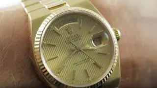Rolex Oysterquartz Day-Date Tapestry Dial 19018 Vintage Rolex Watch Review