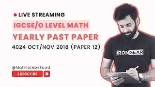 IGCSE/O LEVEL Maths - Yearly Past Paper - 4024 Oct/Nov 2018 - Paper 12