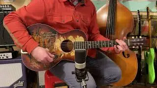 1940s Regal &ldquo;Buck Jones&rdquo; cowboy stencil parlor guitar