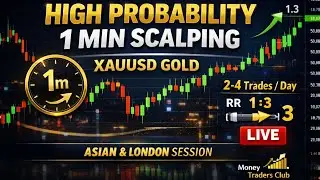 🔴 LIVE XAUUSD Gold Trading | High Probability 1 min Scalping |ASIAN - LONDON SESSIONS