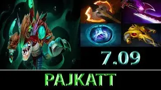 Pajkatt [Slark] The Battle Fury Farming Build ► Dota 2 7.09