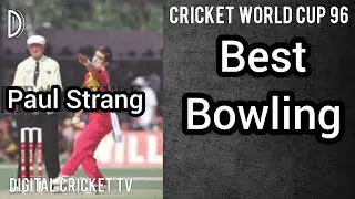 Paul Strang Best Bowling / ZIMBABWE vs AUSTRALIA / Cricket World Cup 96 / DIGITAL CRICKET TV
