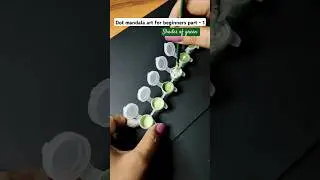 Dot mandala art for beginners| mandala art #shorts #mandalaart #dotmandala #acrylicpaint #stepbystep
