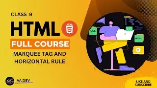 HTML course | Marquee and horizontal rule tag | Web development