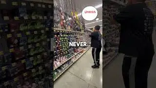 WALMART FISHING CHALLENGE ON A BUDGET😱 #viral #challange #wallmart #fishing