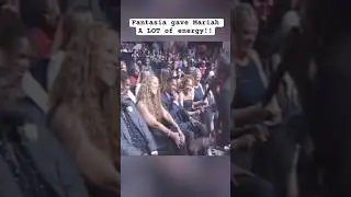 Mariah Carey smiling and nodding as Fantasia sings to her #mariahcarey #mariah #fantasia