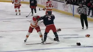 Jake Christiansen Hit Against Andrei Kuzmenko Leads To Martin Pospisil Dropping The Gloves