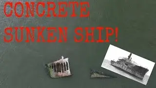 CONCRETE SUNKEN SHIP!