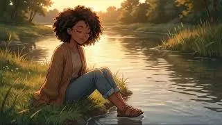 Peaceful River Lofi – Waterfront Sunset for Meditating | #lofihiphop #chillhop #studybeats
