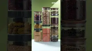 Borosil Personalised Storage Jars | Your Pantry, Your Way | Borosilicate Glass