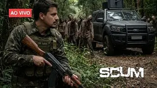 AO VIVO 🔴 SCUM 1.2 A PONTE É NOSSA   !