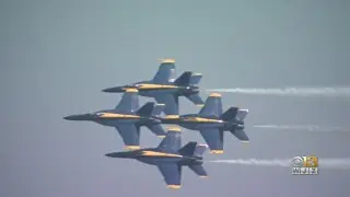 Blue Angels Fly Over Annapolis Wednesday