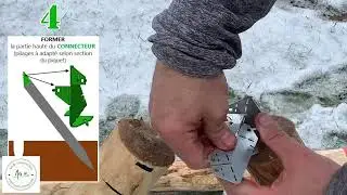 Installation Fixation pour cloture bois - Installation Wood fence fixation